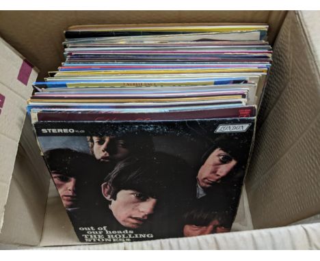 A selection of LPs to include The Rolling Stones' Our of Our Heads' stereo 33 1/3rpm record Location: 