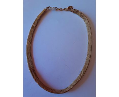 Christian Dior-A late 20th Century gold tone necklace having a small branded CD charm to the fastening. Location:CAB1 