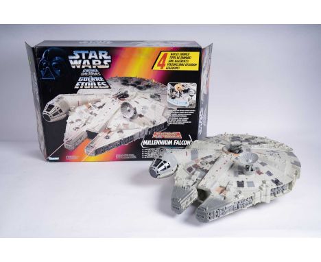 A Kenner Star Wars Electronic Millennium Falcon, housed in a pictorial card box