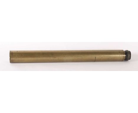 A vintage brass telescope, 67cm