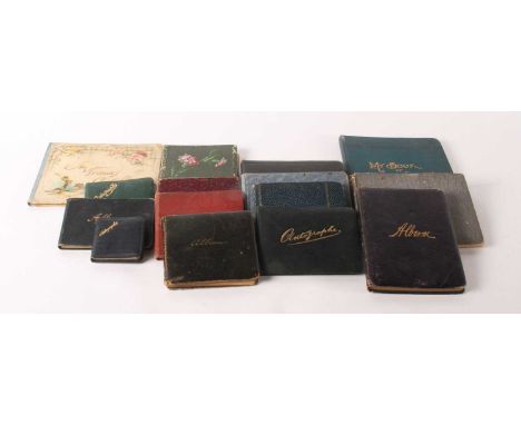 A collection of vintage autograph and sketch books