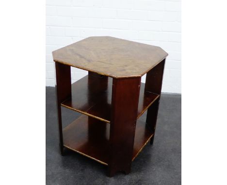 An Art Deco oak side table, 60 x 50cm 