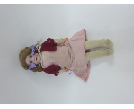 Vintage Armand Marseille doll with No.370 bisque head, 53cm long 