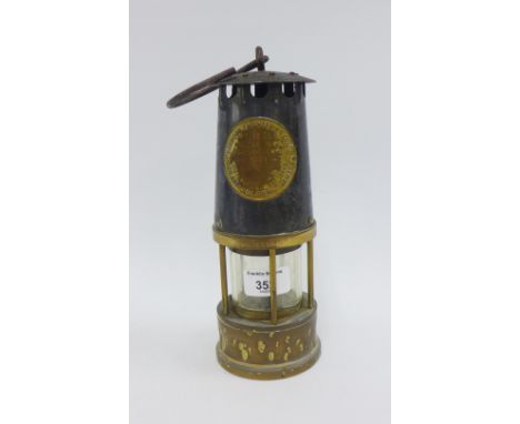 Berwood Miners safety lamp. 23cm