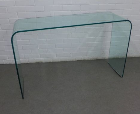 Fiam, Italy, clear glass console table, 121 x 76 x 36cm 