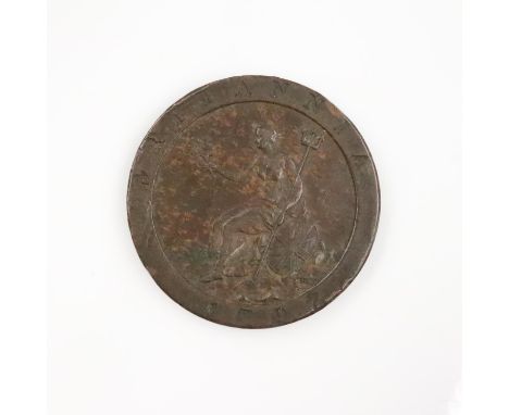 1797 cartwheel penny of George III - EF. UK P&amp;P Group 0 (£6+VAT for the first lot and £1+VAT for subsequent lots)&nbsp; 