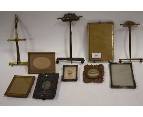 A COLLECTION OF VINTAGE AND ANTIQUE PICTURE FRAMES TO INC EASEL BACK EXAMPLES