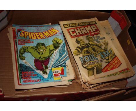 A COLLECTION OF VINTAGE COMICS TO INCLUDE TIGER, TIGER SPEED, AND WARLORD (APPROX 60+)