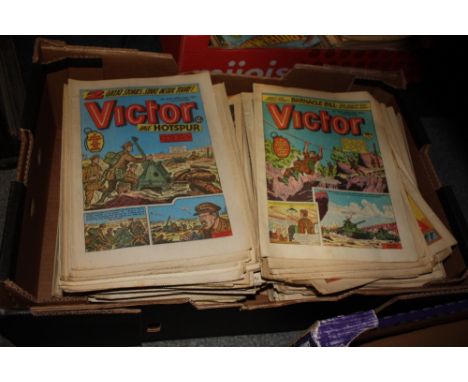 A COLLECTION OF 'VICTOR' VINTAGE COMICS (APPROX 130+)