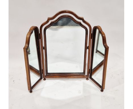 Victorian mahogany three-fold dressing table mirror, 67cm high  Condition Report Surface scratches, scuffs and knocks. Areas 