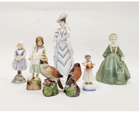 Royal Worcester model of 'Holland'&nbsp;by F Doughty, a figure of Ireland, both initialled, a Royal Worcester figure&nbsp;of 