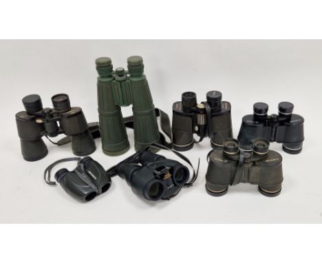 Pair of Bell &amp; Howell binoculars&nbsp;8x48 EWA, a pair of Tento binoculars, a pair of Canon field glasses, Samsung field 