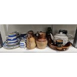 Doulton Lambeth salt glazed stoneware Jack jug, incised CR flanking a crown above 1646, impressed