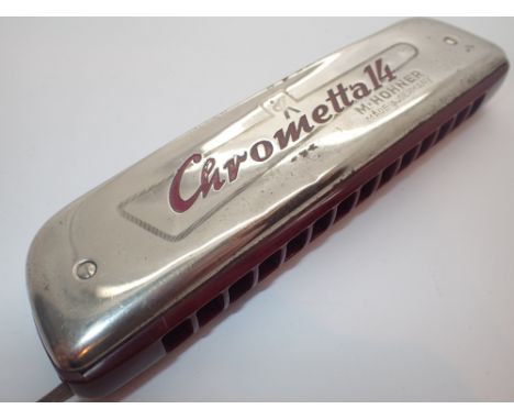 Chromenta pre war fourteen harmonica by Hohner