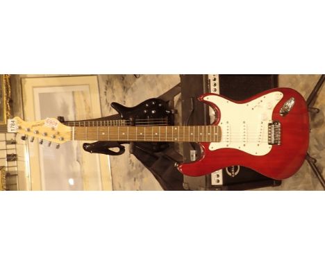 Tanglewood Nevada electric guitar with portable Carlsbro amplifier