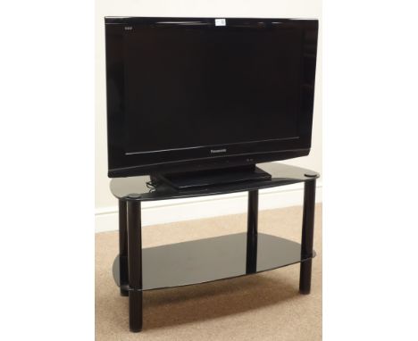Panasonic Vieta TX-32LXD80 television with remote on black glass stand (This item is PAT tested - 5 day warranty from date of
