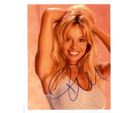 ANDERSON PAMELA: (1967- ) Canadian-American actress and model. Signed colour 8 x 10 photograph of Anderson in a smiling head 