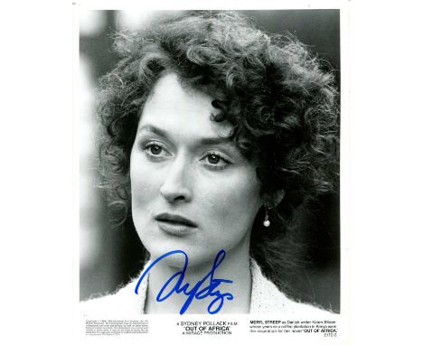 STREEP MERYL: (1949- ) American actress, Academy Award winner. Signed 8 x 10 photograph by Streep, the promotional Universal 