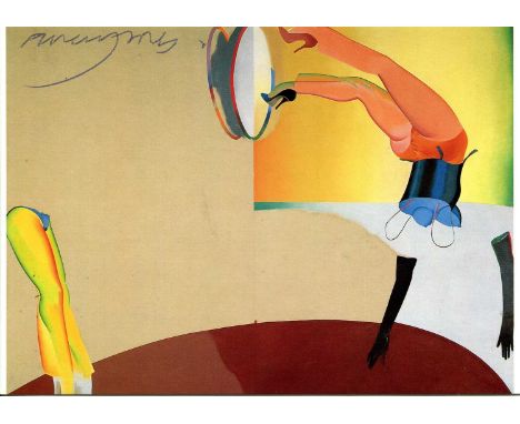 JONES ALLEN: (1937- ) British pop artist. Signed colour 6 x 4 postcard, the image being a reproduction of the artist´s oil on