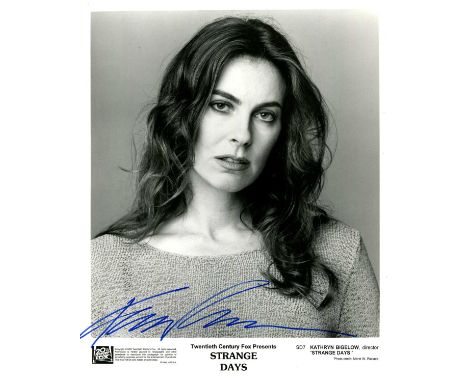 BIGELOW KATHRYN: (1951- ) American film director, Academy Award winner. Signed 8 x 10 photograph of Bigelow in a head and sho