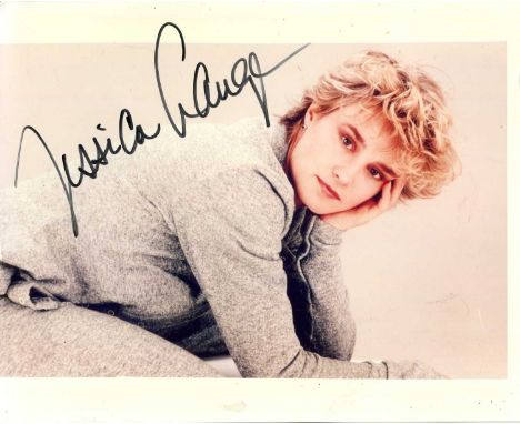 LANGE JESSICA: (1949- ) American actress, Academy Award winner. Signed colour 10 x 8 photograph of Lange in a half-length pos