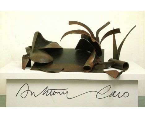 CARO ANTHONY: (1924-2013) English abstract sculptor. Signed colour 6.5 x 4.5 postcard, the image depicting Caro´s waxed steel