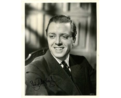 BRITISH ACTORS: A good selection of signed 8 x 10 photographs and slightly smaller (1) by various British film actors compris