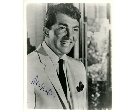MARTIN DEAN: (1917-1995) American singer, actor and comedian. An excellent vintage signed 8 x 10 photograph of Martin in a he