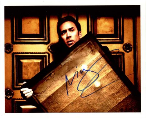 CAGE NICOLAS: (1964- ) American Actor, Academy Award winner. Signed colour 10 x 8 photograph by Cage, the image depicting him