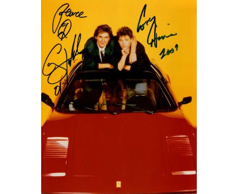 LICENSE TO DRIVE: Signed colour 8 x 10 photograph by both Corey Haim (Les Anderson) and Corey Feldman (Dean) individually, th