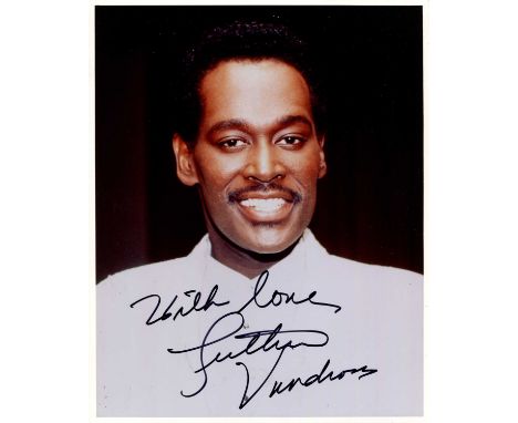 VANDROSS LUTHER: (1951-2005) American soul singer. Signed colour 8 x 10 photograph of Vandross in a smiling head and shoulder