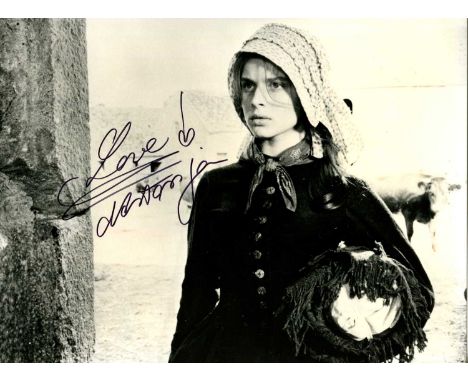 KINSKI NASTASSJA: (1961- ) German actress. Signed 9-5 x 7 photograph of the actress standing in a half-length pose in costume