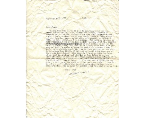 BECKETT SAMUEL: (1906-1989) Irish novelist and playwright, Nobel Prize winner for Literature, 1969. A good T.L.S., Sam, one p