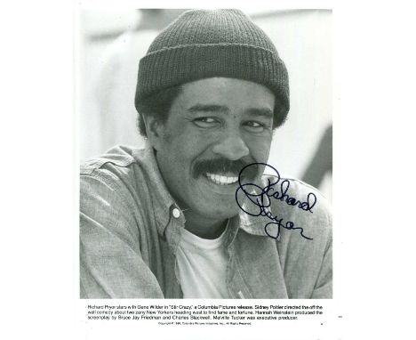 PRYOR RICHARD: (1940-2005) American stand-up comedian and actor. Signed 8 x 10 photograph of Pryor in a head and shoulders po