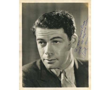 MUNI PAUL: (1895-1967) Austro-Hungarian actor, Academy Award winner. A good vintage signed and inscribed 8 x 10 photograph of