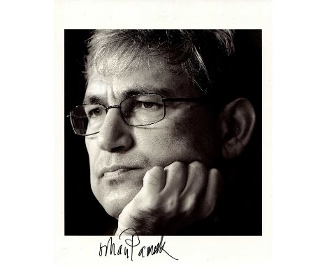 PAMUK ORHAN: (1952- ) Turkish novelist, screenwriter and academic, Nobel Prize winner for Literature, 2006. Signed 8 x 10 pho