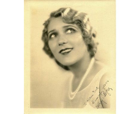 PICKFORD MARY: (1892-1979) Canadian-born American actress, Academy Award winner. A good vintage signed and inscribed sepia 8 