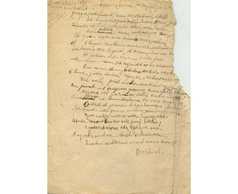 APOLLINAIRE GUILLAUME: (1880-1918) French Poet, Playwright and Novelist. One of the forefathers of Surrealism, Apollinaire is