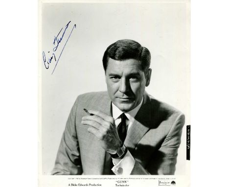 PETER GUNN: Small selection of signed 8 x 10 photographs and slightly smaller (1) by various cast members of the American pri