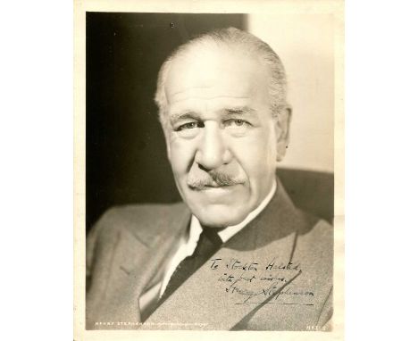 STEPHENSON HENRY: (1871-1956) British actor, remembered for his roles as Sir Joseph Banks in Mutiny on the Bounty (1935) and 