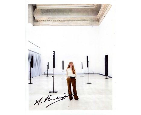 PHILIPSZ SUSAN: (1965- ) Scottish artist and sculptor, best known for her sound installations. Signed colour 8 x 10 photograp