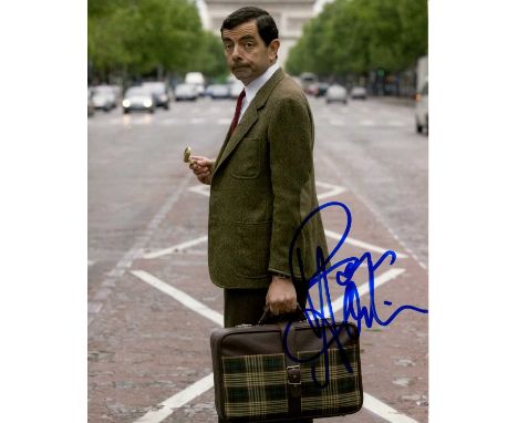 ATKINSON ROWAN: (1955- ) English Actor and Comedian. A good signed 8 x 10 colour photograph of Atkinson, the image depicting 
