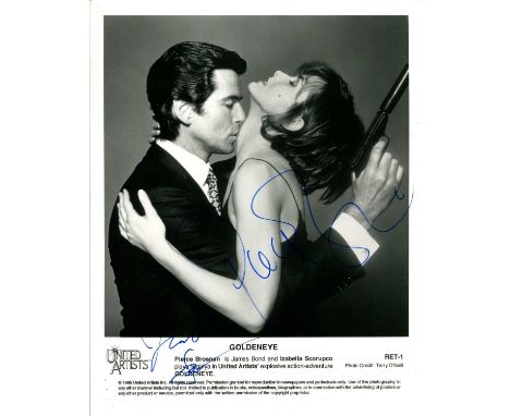 GOLDENEYE: An excellent multiple signed 8 x 10 photograph by Pierce Brosnan (1953- ) Irish Actor, famous for his portrayal of
