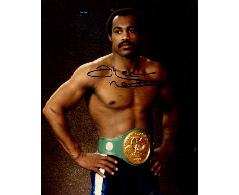 NORTON KEN: (1943-2013) American boxer, World Heavyweight champion 1978. Signed colour 8 x 10 photograph of Norton standing i