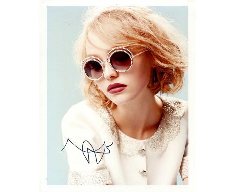 DEPP LILY-ROSE: (1999- ) French-American actress and fashion model, the daughter of Johnny Depp and Vanessa Paradis. Signed c