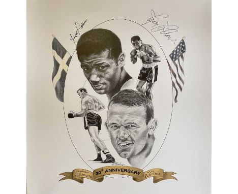 PATTERSON FLOYD: (1935-2006) American boxer, World Heavyweight Champion 1956-59, 1960-62 & JOHANSSON INGEMAR: (1932-2009) Swe