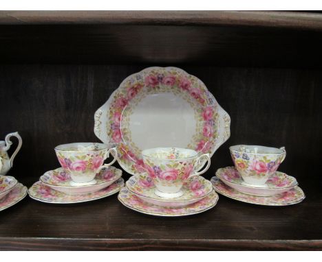 A part Royal Albert 'Serena' tea service 