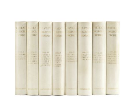 SHAKESPEARE HEAD PRESSYEATS (WILLIAM BUTLER) The Collected Works in Verse and Prose, 8 vol.,  limited to 250 sets, frontispie