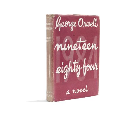 ORWELL (GEORGE)Nineteen Eighty-four, FIRST EDITION,  half-title, publisher's light green cloth, red lettering on spine (sligh