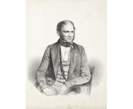 DARWIN, FARADAY &amp; KELVINMAGUIRE (THOMAS HERBERT) Lithographed portraits with facsimile signatures of Charles Darwin,  hal